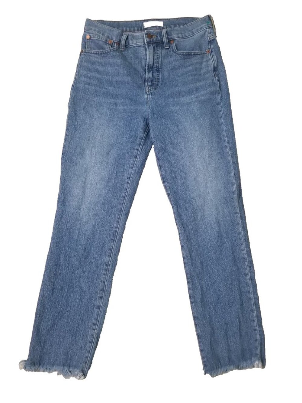 Madewell Jeans Women's Size 28" The Perfect Vintage Jean" Raw Hem Medium Wash